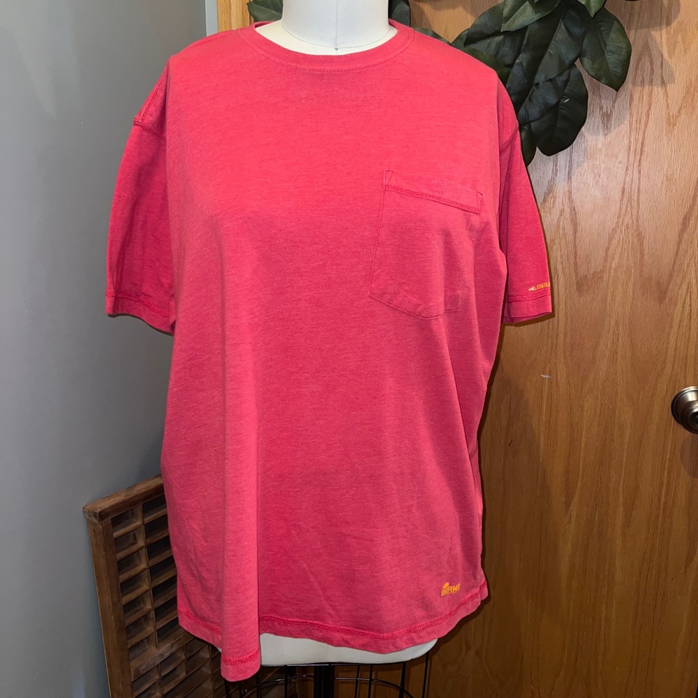 Berne Workwear Pocket T-Shirt Womens XL Red Short Sleeve‎ Endurance Tee